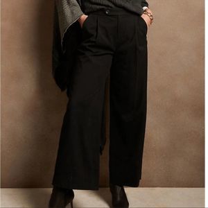 BANANA REPUBLIC Wide Leg Pant, Black, Size 4